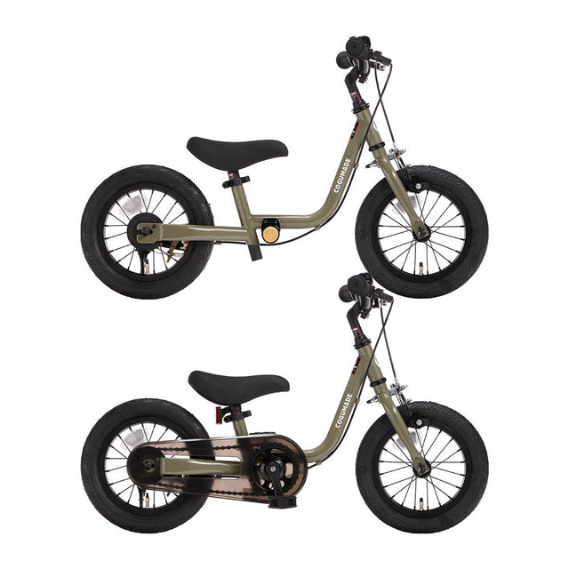 上：トレーニングモード、下：自転車モード