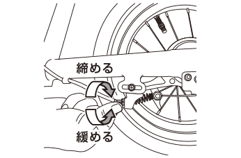 フロントブレーキの調整