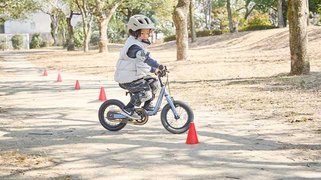 コースを作って曲がる練習