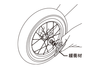 前輪の取付方法1