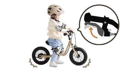 両手ブレーキ操作